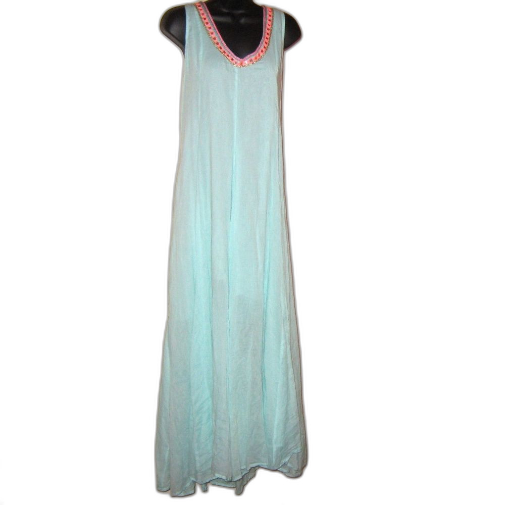 Antica Sartoria Large Linen Maxi Dress NWT
